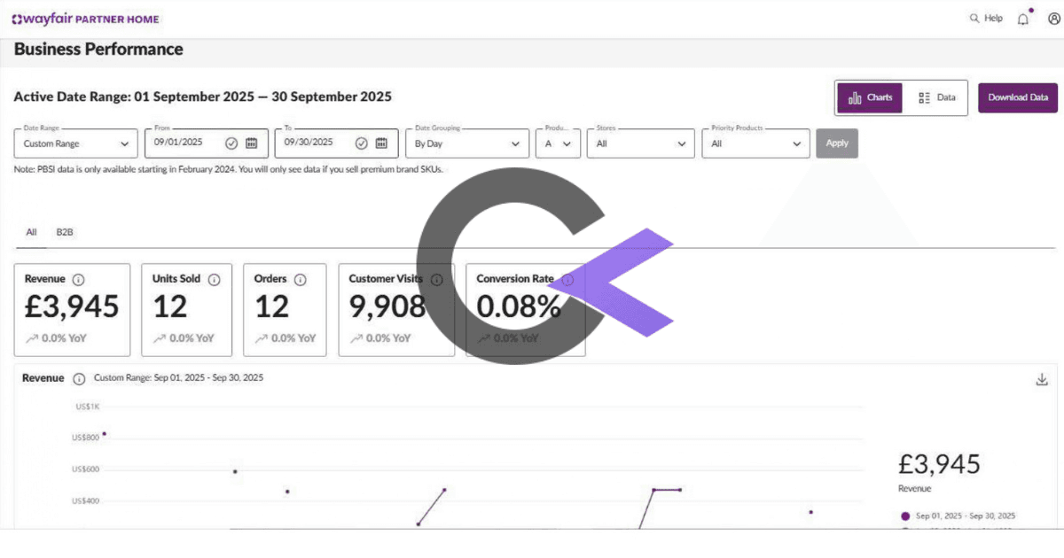 Wayfair marketplace performance analytics
